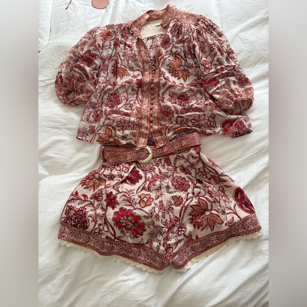 Zimmermann Top & Shorts